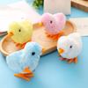 6Pcs Clockwork Toys Plush Chick Wind-up Toys Realistic Appearance Simulated Chick Figures Fluffy