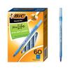 Шариковая ручка BIC Round Stick Extra Life, средняя, (1.0mm), Синий, 60 штук (GSM609-Синий)