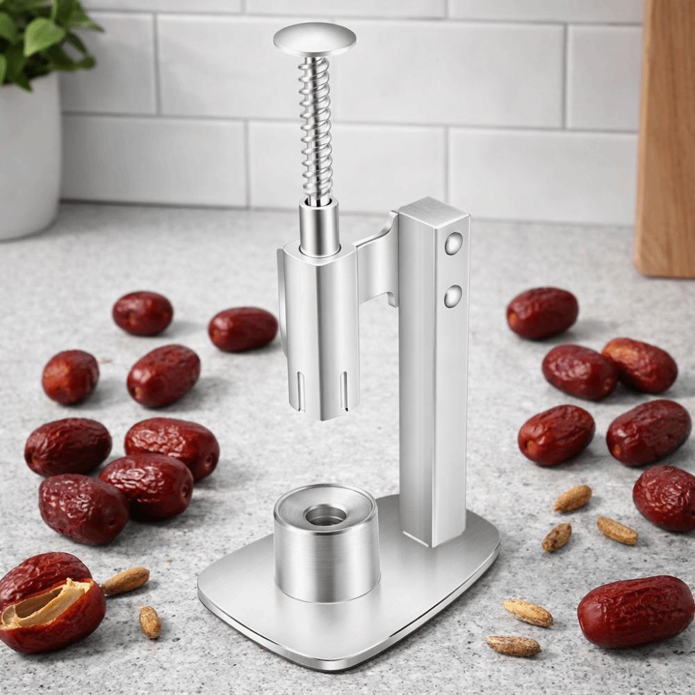 Labor-Saving Stainless Steel Red Dates Corer Press Type Cherry Pitter Olive Core Remover Plum