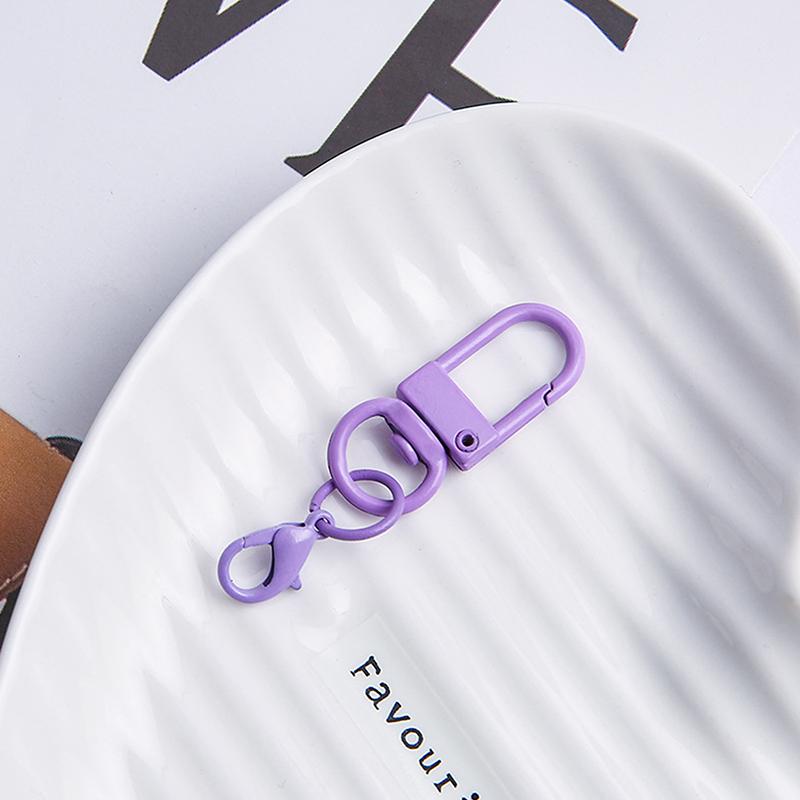 Colorful Lobster Clasp Hooks Keychain Candy Color Diy Keychain Connector Key Ring Jewelry Making Buckle Accessories Gifts