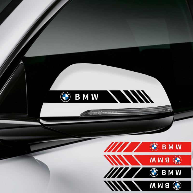 Автомобильные полоски наклейки Зеркало заднего вида Светоотражающие виниловые наклейки Украшение Для BMW M Power Performance F10 F31 E36 E39 E87 E90 X3 X5