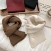 Scarf Women's Autumn and Winter New Solid Color Soft Waxy Versatile Simple Wool Knitted Scarf Scarf