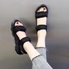 Sports Sandals Women 2025 New Female Summer Internet Celebrity Flat Bottom Student Casual Beach Shoes Velcro Soft Sole Light