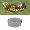 VidaXL Garden Edging 3 Pcs Grey 10 M 15 Cm Polyethylene 3155441