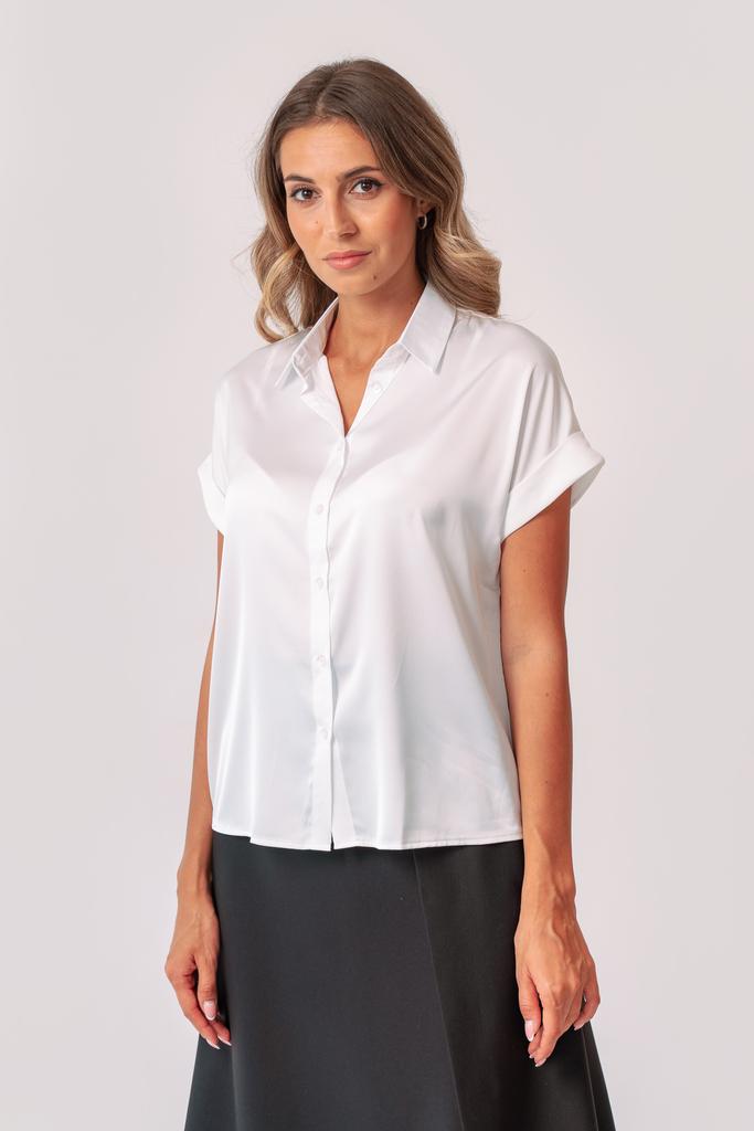 Блуза легкая летняя с коротким рукавом 