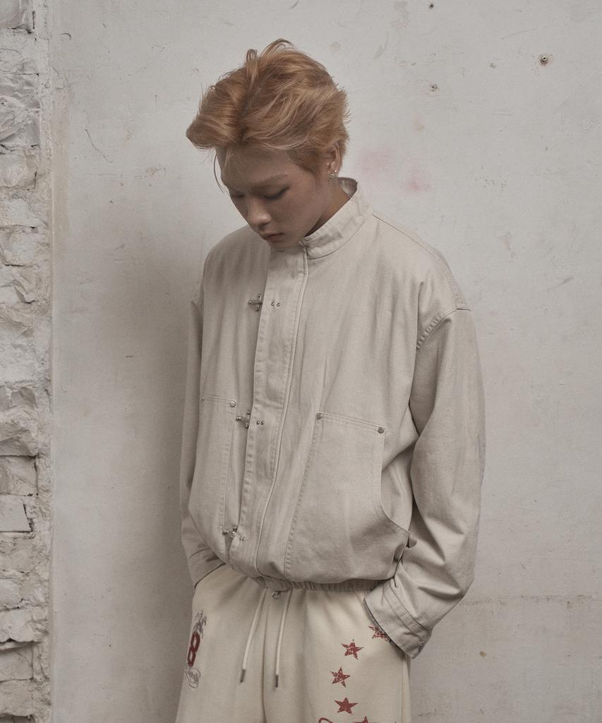 UNUSEDLAB Washed Fireman Jacket (Cream)