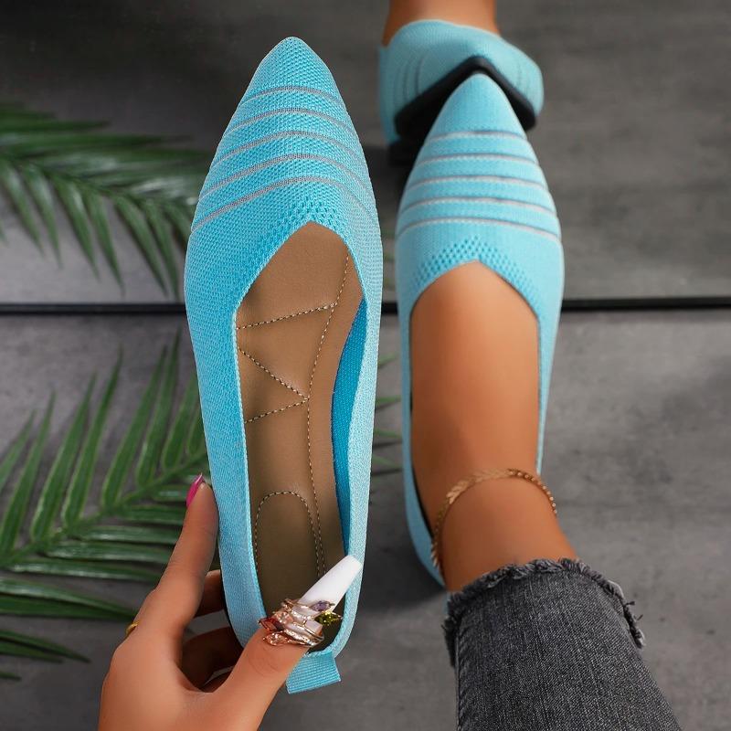 Мода 2025 Женские балетки Летние дышащие сетчатые лоферы Легкие модные уличные кроссовки Удобная повседневная обувь для женщин