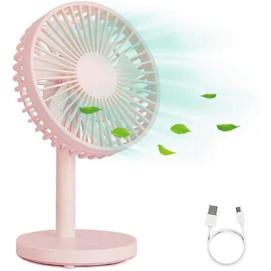 Mini USB Fan Quiet 3 Speed USB Desk Fan with Flexible Neck for Office Home