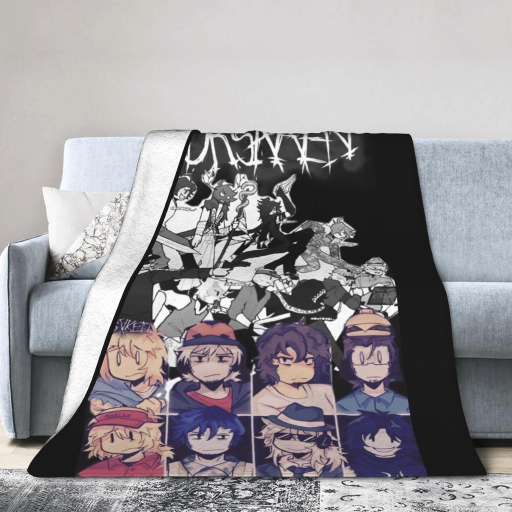 Forsaken Character Flannel Blanket Winter Warm Soft Throw Blanket for Children Home Decor Print Bedspread Sofa Bed Cover