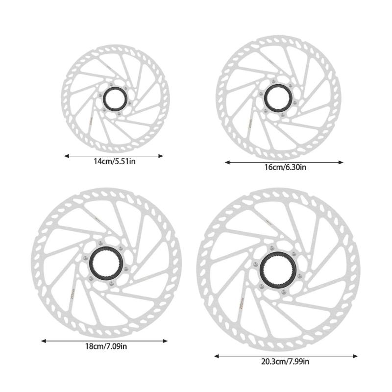 Mountain Bike Center Lock Rotor Hydraulic Centerlock Disc Brake Rotor 140mm 160mm 180mm 203mm Bicycles Centerlock Rotor