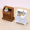Фотореквизит Гладкий Забавный DIY 1:12 сцен декора кукольного домика крошечная тумбочка модель прикроватного столика