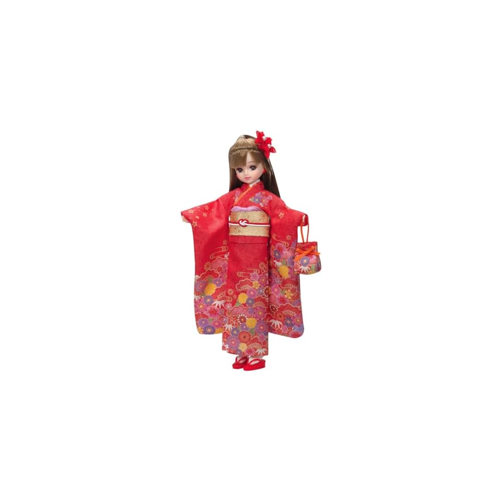 Takara Tomy Licca-chan Doll LD-30 Kimono Outfit Toy for Pretend Play Ages 3 and Up