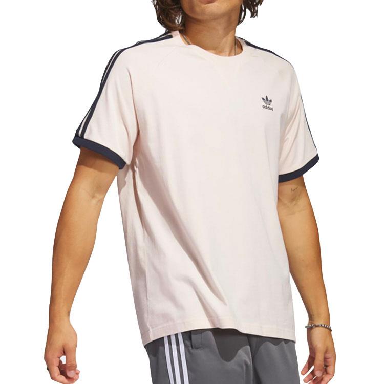 adidas Оригиналы Home Of Classics Series, полосатая спортивная футболка с логотипом, мужские топы с короткими рукавами, кварц IC5539