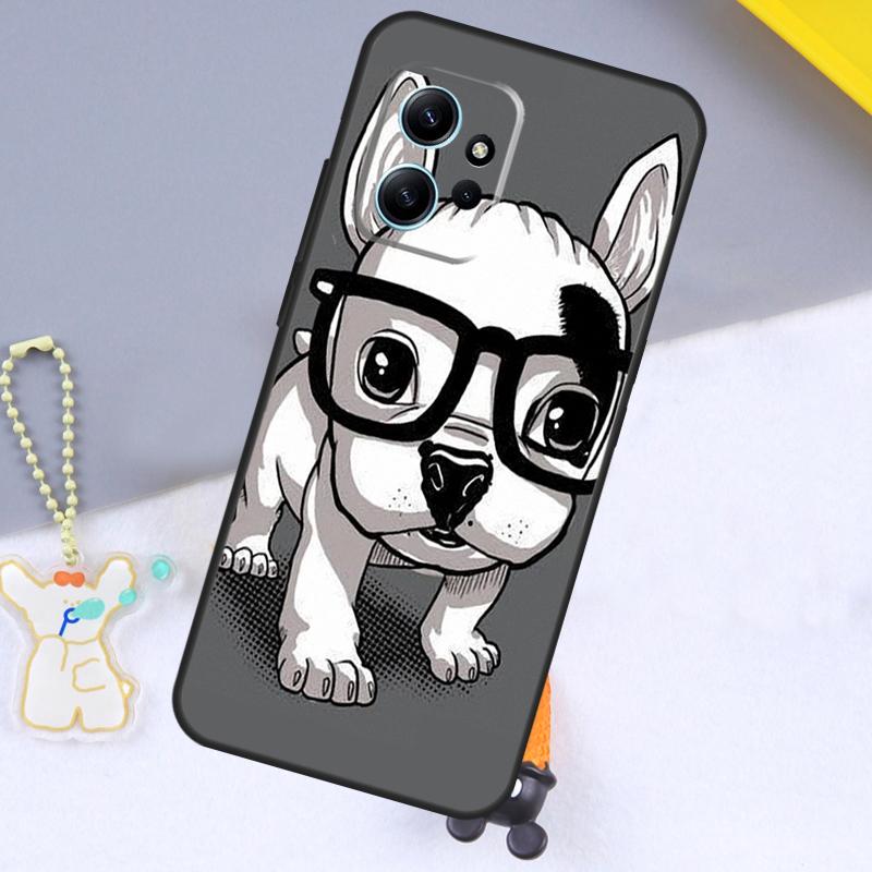 Забавный чехол с французским бульдогом для Xiaomi Redmi Note 14 13 9 10 11 12 15 Pro Plus Чехол для Redmi 15 C 13C 12C 10C 14C