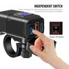 Motorcycle Phone Charger, USB Type C Quick Charge 3.0 Motorcycle USB Charger with Voltmeter ON/Off Switch for Phone Tablet 7/8inch Handlebar