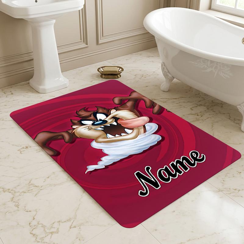 Custom Name Nightmare Cat Living Room Non-Slip Area Rug Soft Carpet for Bedroom Kids Playroom Sofa Office Home Decor Doormat