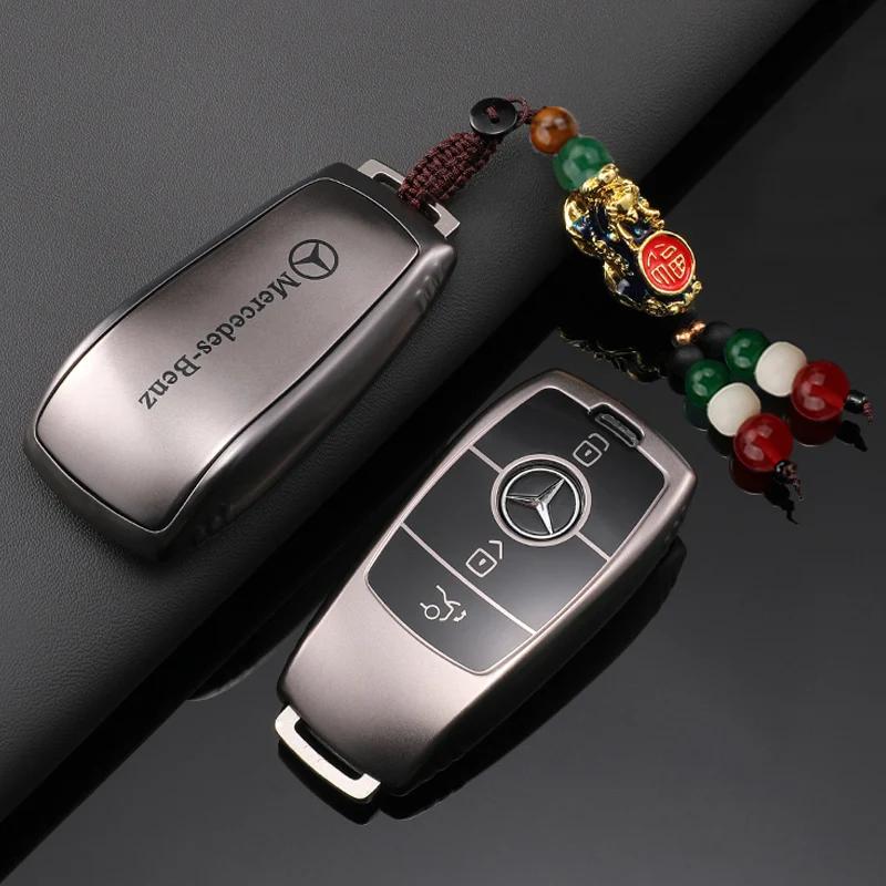 Key Case Cover Car Accessories Fob Protector for Mercedes Benz S400L S450/S500 MaybachS480 Keychain Holder Keyring Shell jgu7