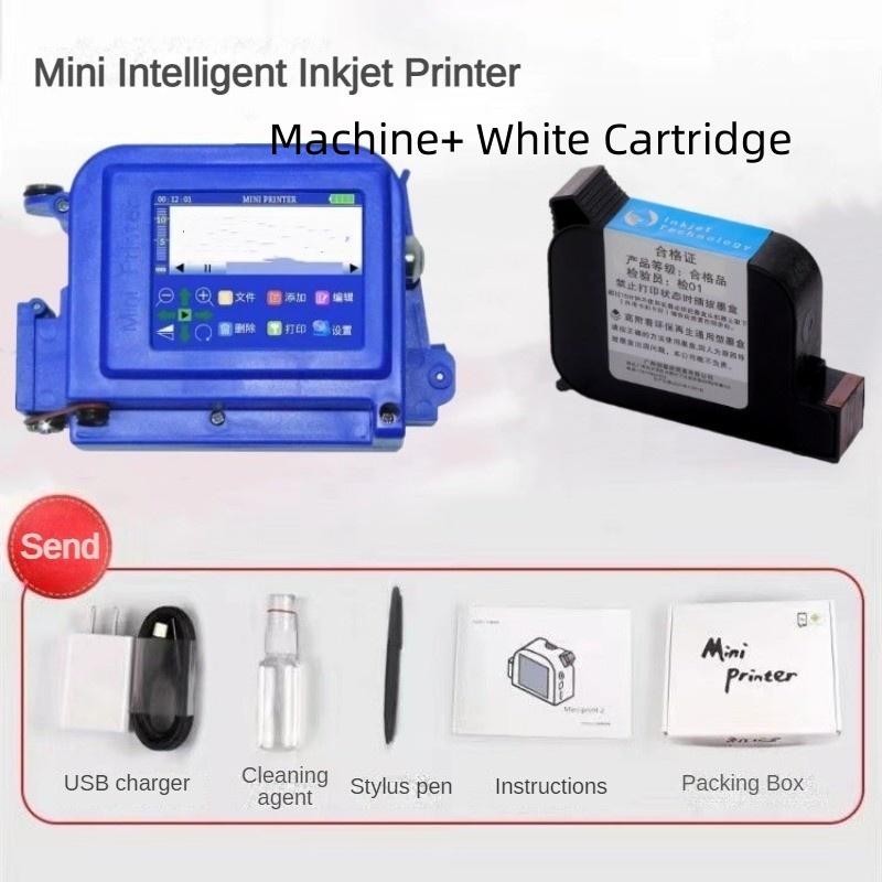 Мини Ручной Струйный Принтер Интеллектуальная Машина для Струйной Кодировки Даты Производства и Номера Партии Портативная Машина для Кодировки и Этикетирования