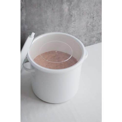 Эмалированный контейнер для хранения Nodahoro, Круглый контейнер для хранения, 24 см, с герметичной крышкой, Эмаль, для Мисо, Риса, Умебоши, Маринованных слив и Рисовых отрубей Со