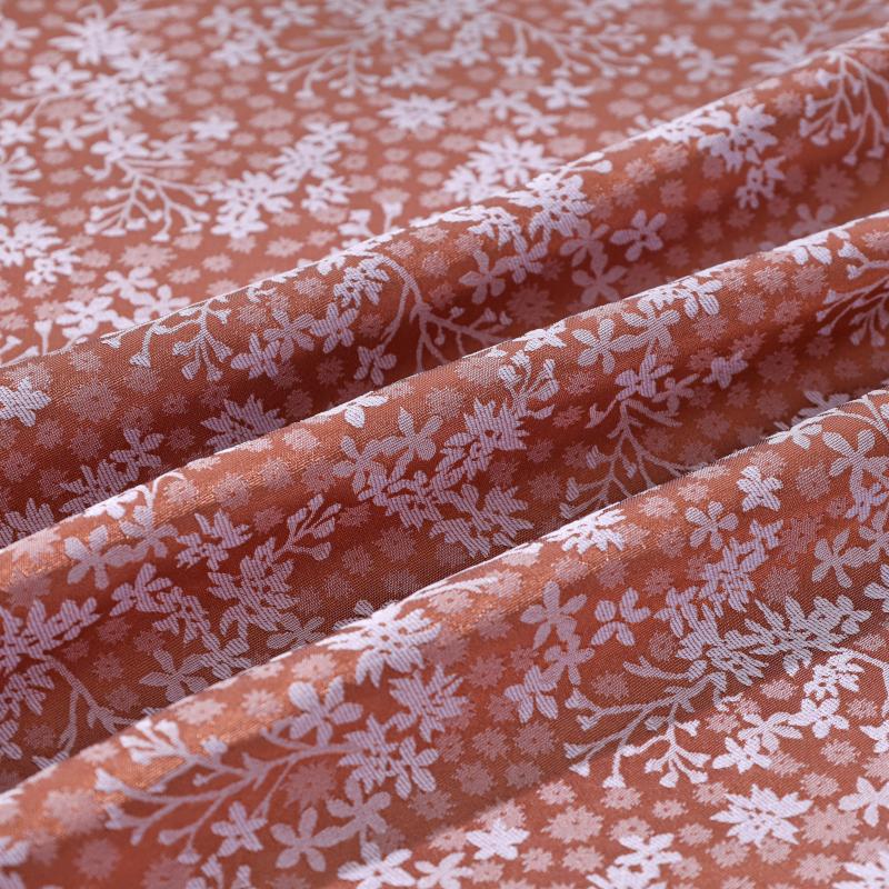 Dark pattern butterfly flower small fresh jacquard fabric imitation acetate Tencel women's cheongsam dress boy Loaded with jacqu