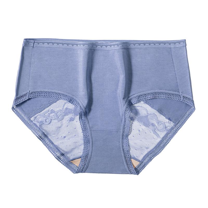 Антибактериальное женское нижнее белье, сексуальное кружевное нижнее белье со средней талией, дышащее нижнее белье с треугольниками