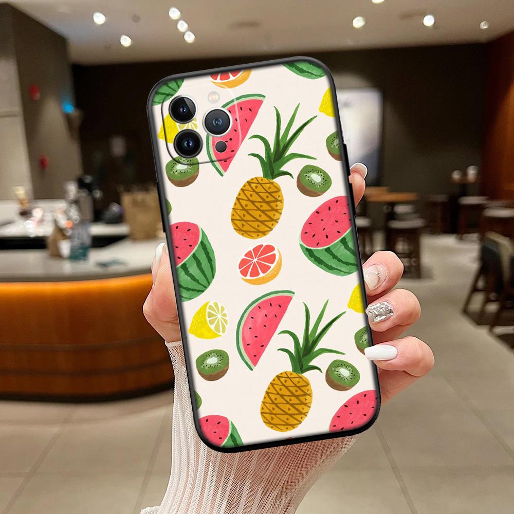 RA8 Cartoon Fruit Watermelon New High-End Shell Phone Case for iPhone SE X XS XR 16E 17 11 Pro Max 8 7 6 6s Plus Air