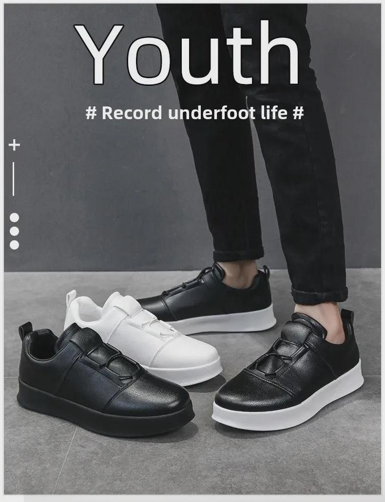 Мужские повседневные кроссовки Slip-On: Универсальная, легкая, молодежная спортивная обувь и обувь на плоской подошве