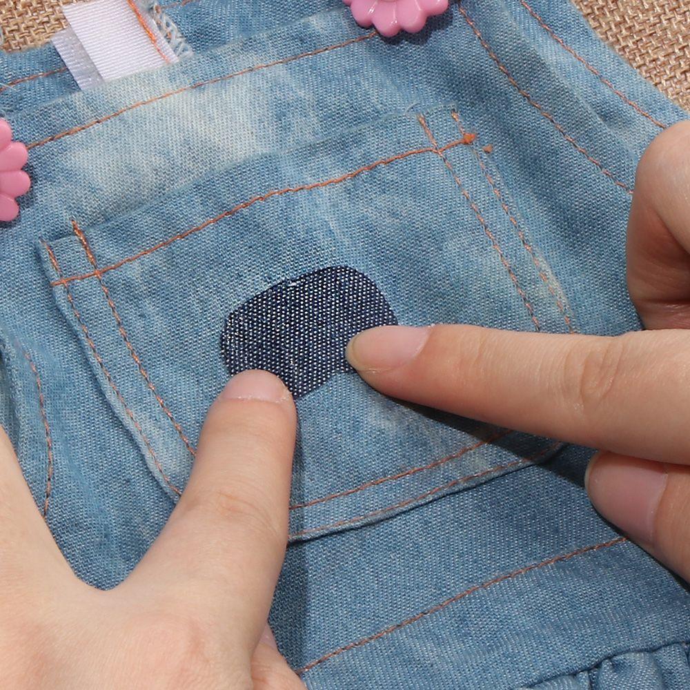 4Pcs Repair Pants Applique Jeans DIY Knee Elbow Iron-on Fabric Patch