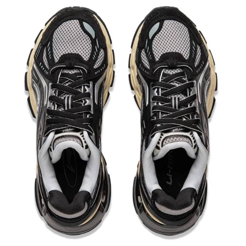 Li Ning Lijun BOW Удобные дышащие амортизирующие износостойкие низкие повседневные туфли женские повседневные туфли черные серые AZGU150-1