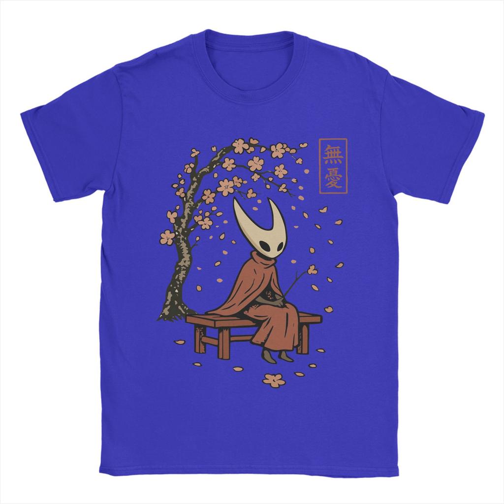 Мужские футболки Hollow Knight Silksong Hornet And Cherry Повседневные футболки с коротким рукавом и круглым вырезом 100% хлопок