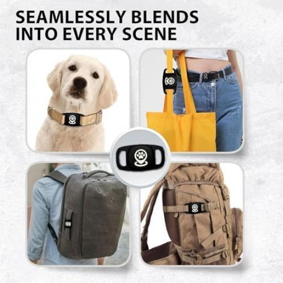 Трекер для питомцев для отслеживания собак, Умный трекер местоположения питомца с держателем, Умный искатель предметов, Сертифицирован MFi, Устройство для отслеживания собак, Без ежемесячной платы,