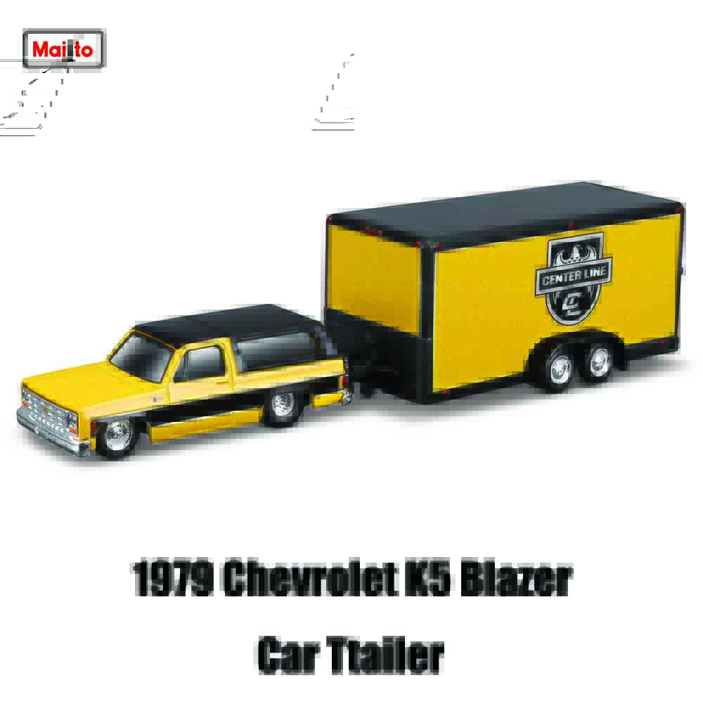 AAAOO1 Maisto 1:64 FLATBED/1988 BMW M3 E30 1965 FORD MUSTANG elite transport Die-casting car model collection gift toy