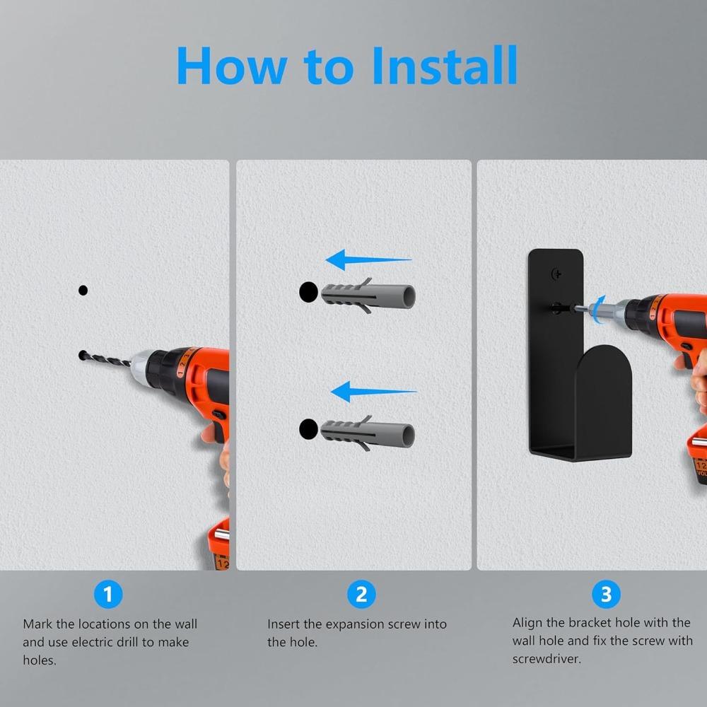 2/4pcs Wall Mounted Keyboard Wall Mount Space Saving Keyboard Storage Rack for Mechanical Keyboards