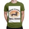 Proud To Have A Small Wiener Retro Dachshund Humor Novelty 100 Cotton Tshirt Dachshund Tees Tops For Unisex
