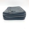 BURBERRY Check pattern Embossed Clutch Bag Pouch Black/SilverHardware