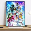 Saint Seiya Whitepaper Painting Calligraphy HD Canvas Poster living room bedroom bar aesthetic decoration