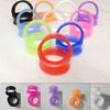 2 Pcs Soft Silicone Ear Flesh Tunnels Plug Stretcher Piercing Gauge