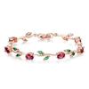 Women Stylish Rose Gold Plated Crystal Bracelet For Women And Girls.