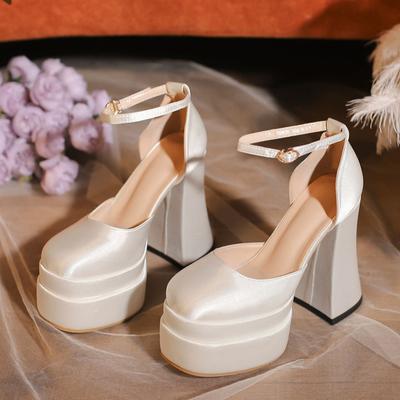 Туфли Мэри Джейн абсолютно модные и иностранные водонепроницаемые туфли на высоком каблуке Барби туфли Шорти Ле на платформе туфли с закрытым носком