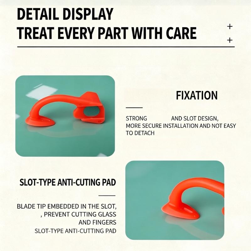 Window Film Cutting Pad with Magnetic Positioning Design Corner Finishing and Buffer Support for Car Edge Trimming,