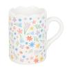Something Different Spring Floral Scalloped Mug
