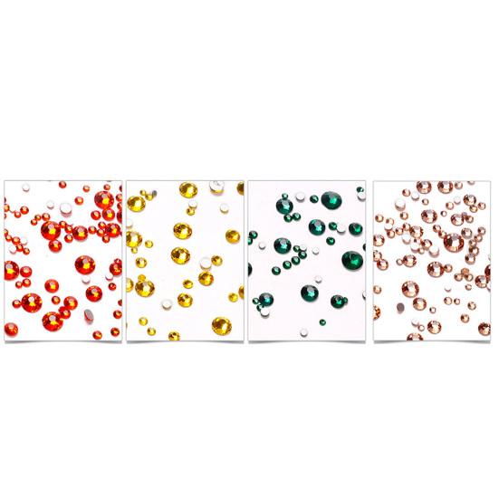 Yousheng 1440 шт./пакет Украшение для ногтей Изысканные DIY Легкие Стразы с плоским дном Украшения для ногтей для женщин