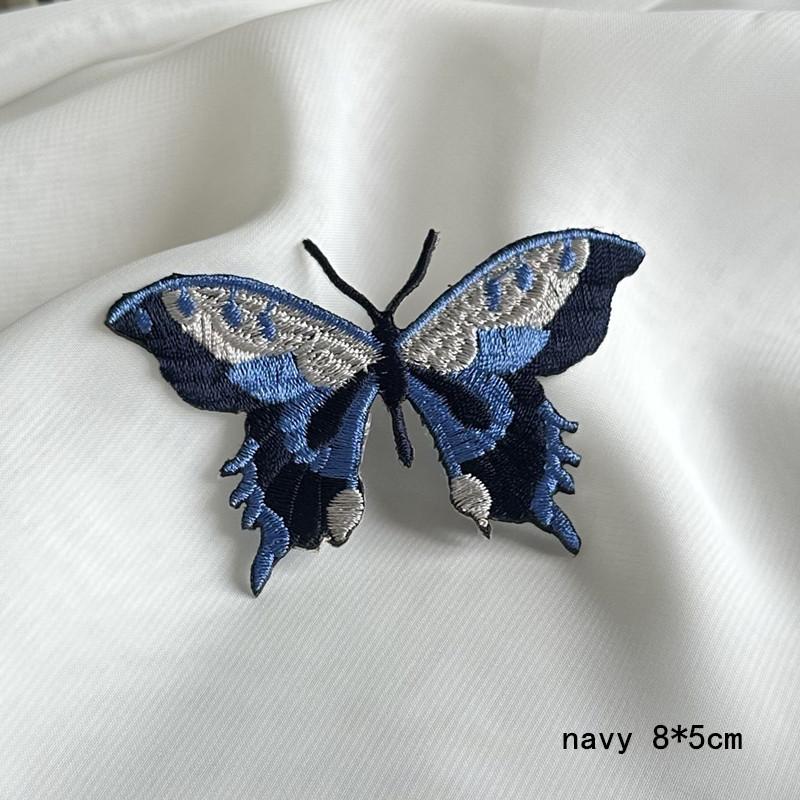 5 шт., маленькая нашивка-бабочка, наклейка на одежду, вышитые тканевые наклейки, шапки, шпилька для волос, головной убор, юбка, обувь и декоративные аксессуары, сделай сам
