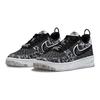 Nike Кроссовки Nike Air Force 1 Flyknit NN GS Low Top для скейтбординга Черно-белые DM1060-001