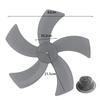1 Pcs 18 Inches Household Plastic Fan Blade Five Leaves With Nut Cover For Household Floor Fan Pedestal Accessories
