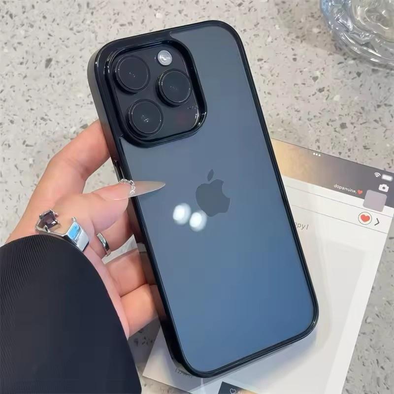 Роскошный прозрачный чехол конфетного цвета для iPhone 16 16E 15 14 Plus 13 12 11 Pro Max, противоударный бампер, защитная крышка, аксессуары для телефона