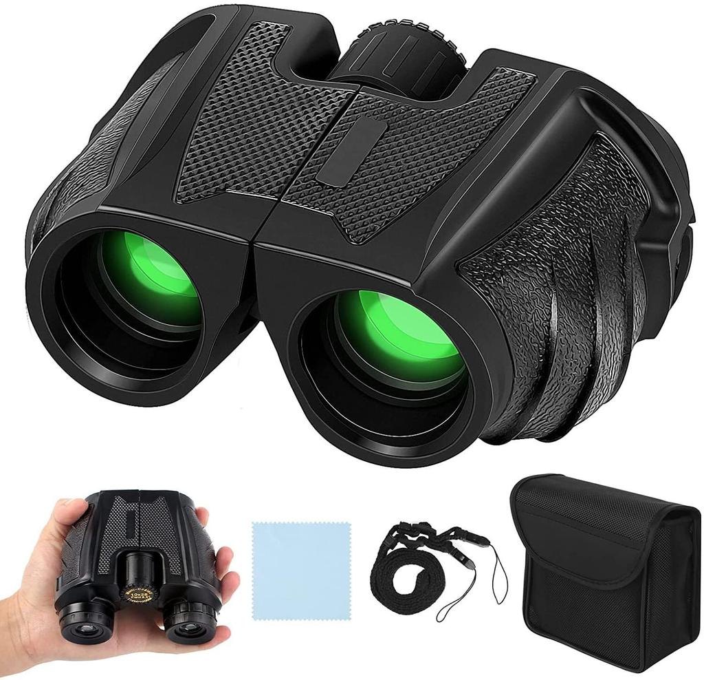 SGEBD Live Opera Binoculars, 12x Magnification, BaK4 Optical Prism, Anti-Vibration, Lightweight, Compact, Waterproof, Ideal for Children and Women,