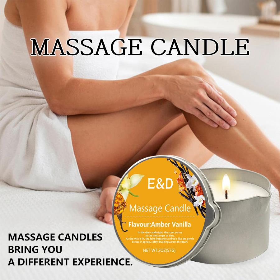 1pc Massage Oil Candle, Spa Essentials,Hydrating & Soothing, Relieving Dry Skin,Amazing Gift for Menor Women/2oz