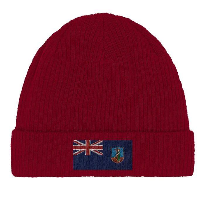 Шапочка Флаг Монсеррат в красном цвете