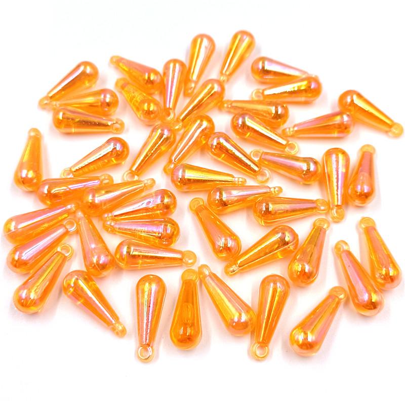 AB Цвет Капли Воды Бусины Разбросанные Бусины 20 шт. 8*22 мм Сплошной Цвет Аксессуары Для Одежды Аксессуары Для Волос Подвеска Популярные Волшебные Цвета Новые Бусины